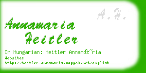 annamaria heitler business card